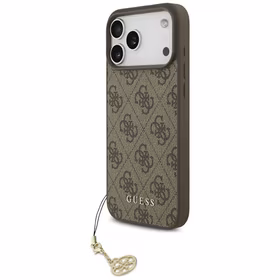Guess 4G Charms Collection MagSafe viedtālruņa apvalks iPhone 17 Pro Max - brūns