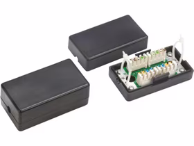 Alantec WTM06 network junction box Cat5e melns