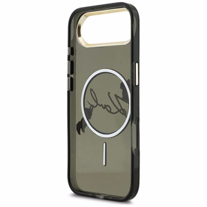 Karl Lagerfeld IML Choupettes Karl Script Logo MagSafe iPhone Air Maciņš - melns