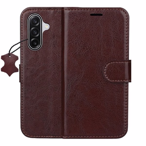 Smart Luxe ādas maciņš Samsung Galaxy S25 brūns