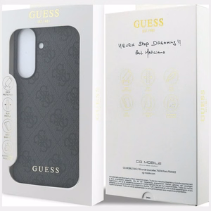 Guess vāks Samsung Galaxy A37 (PU 4G Classic Logo with Charm) melns