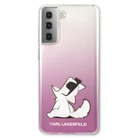 Karl Lagerfeld Choupette Fun apvalks Samsung Galaxy S21+ - Rozā