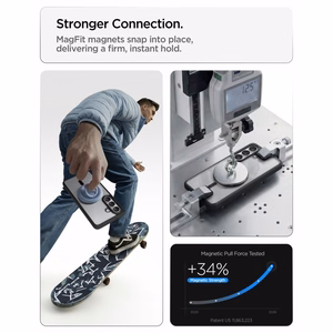 Spigen Ultra Hybrid Mag MagSafe maciņš priekš Samsung Galaxy S26 Plus caurspīdīgs melns