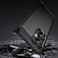 Carbon viedtālruņa apvalks OnePlus Nord CE 3 elastīgs silikona oglekļa apvalks melns