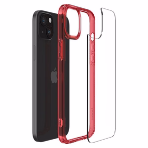 Spigen Ultra Hybrid viedtālruņa apvalks iPhone 15 Plus - sarkans