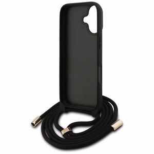 Oriģinālais apvalks GUESS 4G Liels logotips ar plecu jostu iPhone 17 brūns
