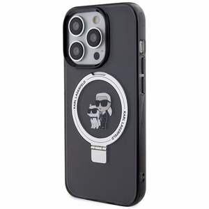 Karl Lagerfeld KLHMP13LHMRSKCK iPhone 13 Pro 6.1" чёрный/чёрный жёсткий чехол Ring Stand Karl&Choupette MagSafe