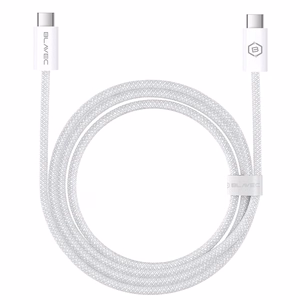 Blavec Cable Candy braided - Type C to Type C - PD 60W 3A 3 metres Apple CarPlay/Android Auto (CCA-CC3W30) white