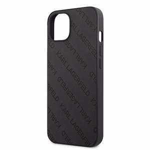 Karl Lagerfeld KLHCP13SPTLK Perforated Allover vāciņš ierīcei iPhone 13 mini 5.4", melns
