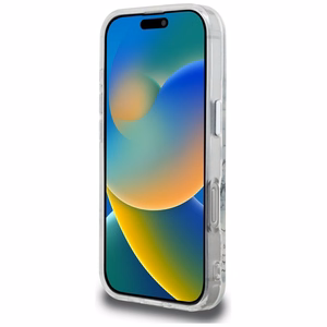 Karl Lagerfeld IML skicētais grafiskais viedtālruņa apvalks iPhone 16 Pro - caurspīdīgs