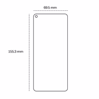 Rūdītais aizsargstikls 2,5D Xiaomi Mi 11 Lite 4G / Mi 11 Lite 5G / 11 Lite 5G NE