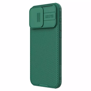 Nillkin CamShield Pro PC+TPU apvalks viedtālrunim Iphone 15 Pro Max zaļš