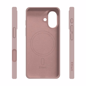 Etteri Silikona Mag maciņš for iPhone 17 gaiši rozā