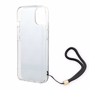 Guess GUOHCP14MH4STK iPhone 14 Plus 6.7 "black / black hardcase 4G Print Strap