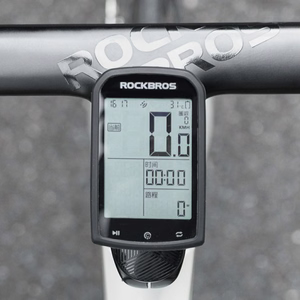 Rockbros WT-2 velosipēda datora turētājs ar vietu AirTag – melns