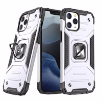 Wozinsky Ring Armor Case statīvs izturīgs viedtālruņa apvalks iPhone 13 sudraba