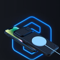 Nillkin Textured S vāciņš iPhone 14 Pro Max bruņu apvalks ar kameras vāciņu tumši zaļš