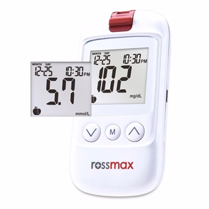 Rossmax HS200 BT glikozes līmeņa asinīs mērīšanas ierīce
