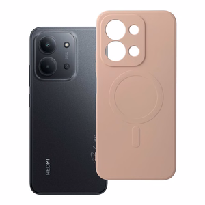 SILICONE MAG APVALKS saderīgs ar MagSafe XIAOMI Redmi 15C rozā