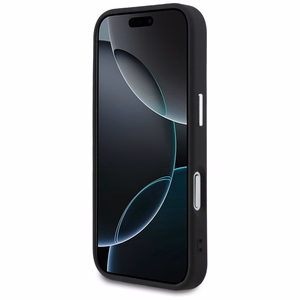 Guess чехол для iPhone 17 Pro совместимый с MagSafe GUHMP17LPSAREGSK (PU W/ Classic Logo) чёрный