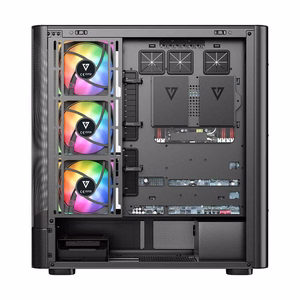 MODECOM Volcano AQ400 ARGB Midi melns