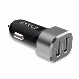 Crong Power 24 W automašīnas lādētājs ar 2 USB-A pieslēgvietām, 2.4 A, alumīnija