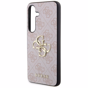 Guess 4G Big Metal Logo viedtālruņa apvalks Samsung Galaxy S24 - rozā
