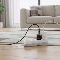 FORCELL F-ENERGY GaN III B130101-E īpaši plāns ceļojumu lādētājs 1 x Type C + USB A PD QC4.0 3A 30W melns