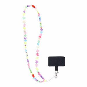 PIXIE telefona kakla siksna, telefona kulons / garums 68 cm (cilpā 34 cm) / uz kakla - zvaigznītes