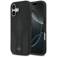 Mercedes ādas The Move magnētiskais viedtālruņa apvalks iPhone 17 - melns