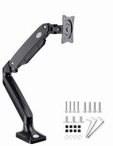 Gembird MA-DA1-03 monitor mount / stand 88.9 cm (35") Desk melns