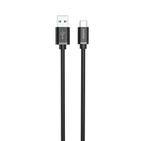 Dudao USB - USB Type C kabelis Super Ātra Uzlāde 1 m, melns (L5G-Black)