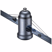 Auto lādētājs USAMS CC321 Aluminium 30W PD USB-C tarnish