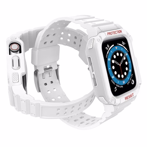 Protect siksniņa Apple Watch 38/40/41mm bruņots apvalks siksniņa - balts