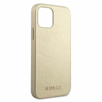 Guess GUHCP12LIGLGO iPhone 12 Pro Max 6.7" zelta/zelta cietais apvalks Iridescent