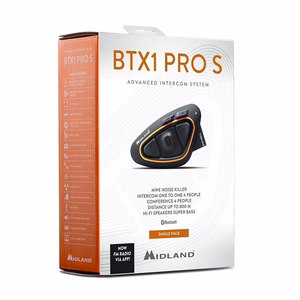 Motocikla interkomu sistēma Midland BTX1 PRO S-SINGLE