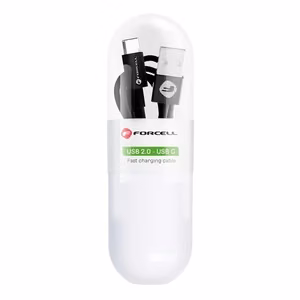 FORCELL C319 kabelis USB A uz Type C 2,1A TUBE 1 m melns