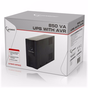 Gembird UPS-PC-850AP nepārtrauktās barošanas avots (UPS), Line-Interactive, 0,85 kVA, 520 W, 4 AC kontaktligzdas