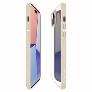 Spigen Ultra Hybrid viedtālruņa apvalks iPhone 15 Plus - bēšs