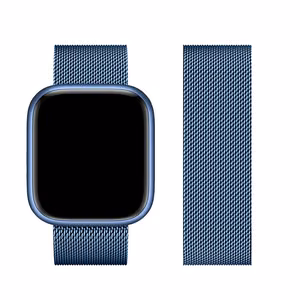 FORCELL F-DESIGN FA03 magnētiskā nerūsējošā tērauda siksniņa APPLE Watch 38 / 40 / 41 mm zila