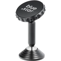 BLUE STAR magnētiskais automobiļa turētājs priekšējā paneļa LONG STICK melns