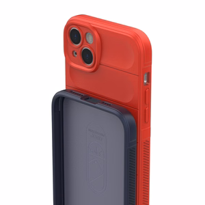 Magic Shield Case viedtālruņa apvalks iPhone 14 Plus elastīgs bruņots apvalks bordo