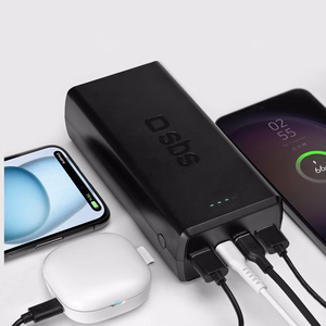 Внешний аккумулятор SBS TTBB30000PD20K 30000 mAh 2 x USB-C 2 x USB-A - чёрный