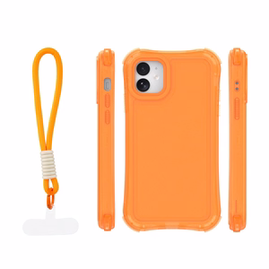 Safepop maciņš ar siksniņu priekš iPhone 11 oranžs