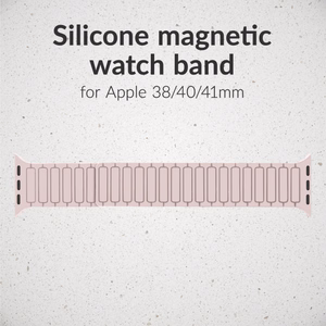 Mobilize silikona pulksteņa siksniņa - magnētiska - Apple 38/40/41mm - rozā