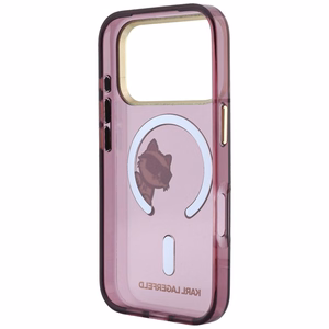 Karl Lagerfeld Peekaboo Logo MagSafe case for iPhone 18 Pro Max / 17 Pro Max - burgundy