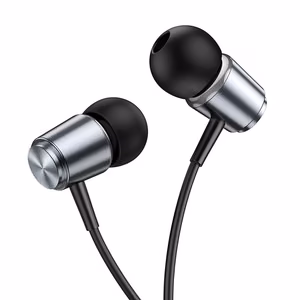 HOCO vadu austiņas Jack 3,5 mm ar mikrofonu M108 pelēkas