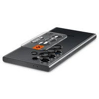 Spigen Optik.tR EZ Fit aizsargstikls Samsung Galaxy S24 Ultra - melns 2 gab.