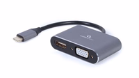 Cablexpert A-USB3C-HDMIVGA-01 USB graphics adapteris pelēks