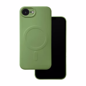 Maciņš Simple Color Mag priekš iPhone 16e / 17e gaiši zaļš